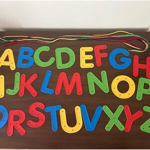 Like New Alphabet Lacing Cards